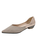 Rose Synthétique cuir Mocassins Toe Pointu Artwork Paillettes Casual Shoes