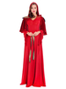 Rouge Grecque Princesse Reine Cosplay Robes Costume Femmes Déguisements Halloween