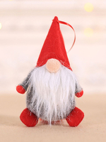 Rouge Noël Père Noël Poupée Olyester Fibre Polyester Vacances de Noël Costumes Accessoires