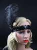 Rétro Accessoires De Cheveux Années 1920 Great Gatsby Bandeau Sequin Plume Femmes Flapper Headpieces Déguisements Halloween