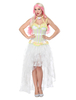 Rétro Costume Déguisements Halloween Femmes Vintage Corset Bleu