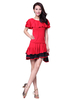 Ruffles élastique danse courte asymétrique Costume Robe danse robe féminine Déguisements Halloween