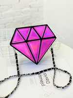 Sac à bandoulière en bandoulière en forme de diamant pour femme