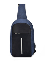 Sac à bandoulière en toile unisexe