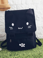 Sac à dos décontracté Lolita Sac à main mignon chat noir Déguisements Halloween