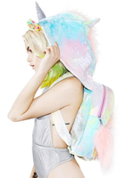 Sac à dos Sweet Lolita Bag Unicorn Ombre avec capuche