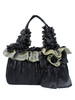 Sac à main classique Lolita Sac bicolore à deux volants et noeud papillon Déguisements Halloween