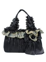Sac à main classique Lolita Sac bicolore à deux volants et noeud papillon Déguisements Halloween