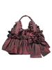 Sac à main classique style victorien Lolita 3D Sac Lolita à volants et nœuds papillons Déguisements Halloween