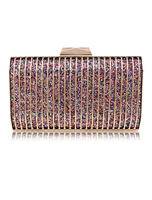 Sac à main de mariage Soirée embrayage Sac à main Occasion spéciale Rhinestone Kiss Lock Bag