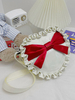 Sac À Main Lolita Blanc Polyester Nœuds Volants Sac Bandoulière Accessoires Lolita