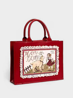 Sac à main Lolita classique en cuir PU rouge à volants sac à main en cuir PU accessoires Lolita