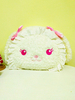 Sac à main Sweet Lolita Sac à bandoulière blanc Lolita en peluche avec nœud à volants Déguisements Halloween
