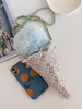 Sac à main Sweet Lolita Sac à bandoulière en peluche bleu ciel clair Accessoires Lolita