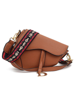Sac bandoulière de forme irrégulière pour femme