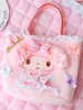 Sac de lolita casual en peluche motif papillon rose Déguisements Halloween