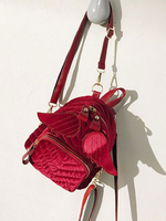 Sac de lolita classique en velours unicolore rose Déguisements Halloween