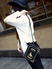 Sac de lolita gothique en faux cuir impression noir imprimé fleuri Déguisements Halloween
