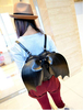 Sac de lolita gothique en faux cuir imprimé animal noir ornement métallique Déguisements Halloween