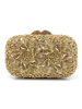 Sac de soirée Pochette de soirée en cristal avec pierres semi-précieuses et imprimé floral