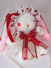 Sac doux Lolita Lapin Perles Dentelle Bow Sac à bandoulière Déguisements Halloween