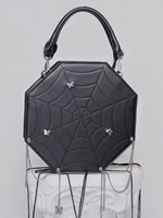 Sac Gothique Lolita Motif Papillon Noir Sac à Main en Cuir PU Accessoires Lolita