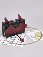 Sac gothique Lolita Sac bandoulière en cuir Synthétique noir Accessoires Lolita Déguisements Halloween