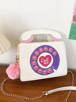 Sac Lolita Blanc En Cuir PU Modèle Téléphone Accessoires Lolita