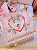 Sac Lolita motif papillon rose strass cloutés sac à main en cuir PU accessoires Lolita