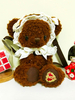 Sac Sweet Lolita Sac à bandoulière en peluche brodé avec peluche et ours brun foncé Déguisements Halloween