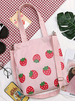 Sac Sweet Lolita Sac à bandoulière rose motif fruits Accessoires Lolita Déguisements Halloween