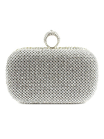 Sacs à main de fête strass géométrique strass fermeture à pression magnétique Doux sacs à main occasion spéciale