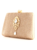 Sacs à main de mariage Champagne Pochette de soirée Strass Accessoires de mariage