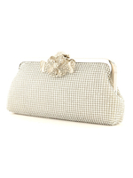 Sacs à main de mariage Pochettes dargent Embrayage de baiser Strass Accessoires de mariage