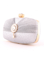 Sacs à main de mariage Sliver Bourse de mariée Strass Accessoires de mariage