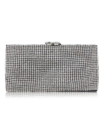 Sacs à main de soirée Pochettes du soir Strass en satin Illustration Kiss Kiss Lock Closure Sacs à main pour occasions spéciales