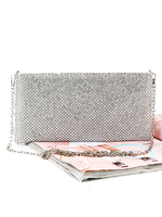 Sacs dembrayage de mariage strass femmes soirée sacs à main détachable occasion spéciale accessoires