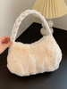 Sacs Femme beige chic chaud poignet en Fausse Fourrure