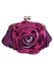 Sacs-pochettes mariage Noir Rose fleur fermoir verrou soirée Handbags