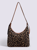 Sacs Pour Femmes Marron Café À Bandoulière Simple Bicolore Léopard