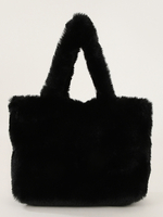 Sacs Pour Femmes Noir Sac À Main En Fausse Fourrure