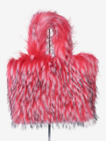 Sacs Pour Femmes Vert Sac à Main En Fausse Fourrure Rouge