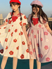 Sailor Lolita Robe OP à imprimé floral manches courtes Robes Lolita One Piece Déguisements Halloween