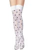 Saloon Girl blanc Cosplay bas de femmes en Nylon