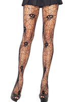 Saloon Girl Cosplay noir bas de femmes en Nylon