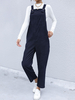 Salopette Combinaison Long Femme avec Poches Unicolore