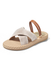 Sandale plate sandales gladiateur en cuir PU sandales pantoufles décontractées