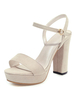 Sandales à plateforme Chunky Heel Open Toe Femmes Plus Size Shoes