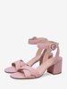 Sandales À Talon Moyen Chaussures Femmes Bride À Boucle Chaussures De Bal