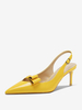 Sandales à talons chaussures femme à talon aiguille à bout pointu en cuir PU